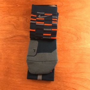 NWT Nike Elite Crew Socks—Blue and Orange